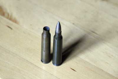 Douille de 5,56mm sur béton 6