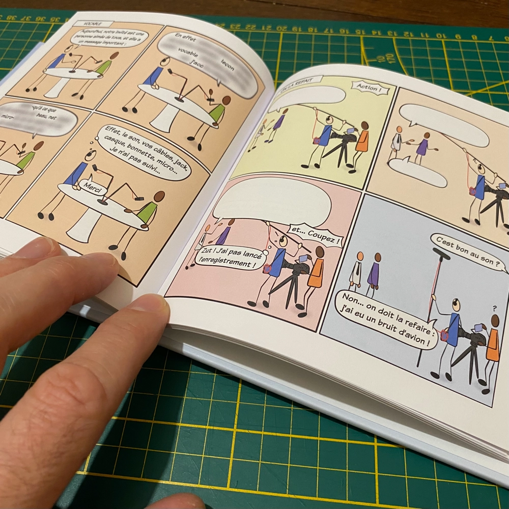 L'une des pages de la BD 1,65 uHz - Deux années de vibrations