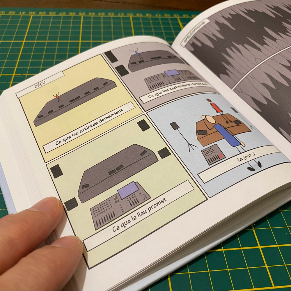 L'une des pages de la BD 1,65 uHz - Deux années de vibrations