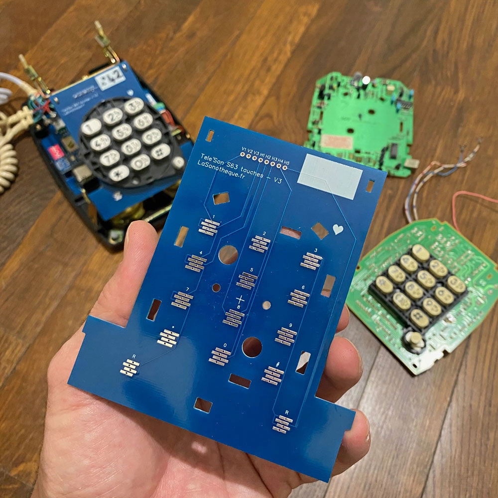 Carte électronique de clavier matriciel pour équiper un Socotel S63, photo 2