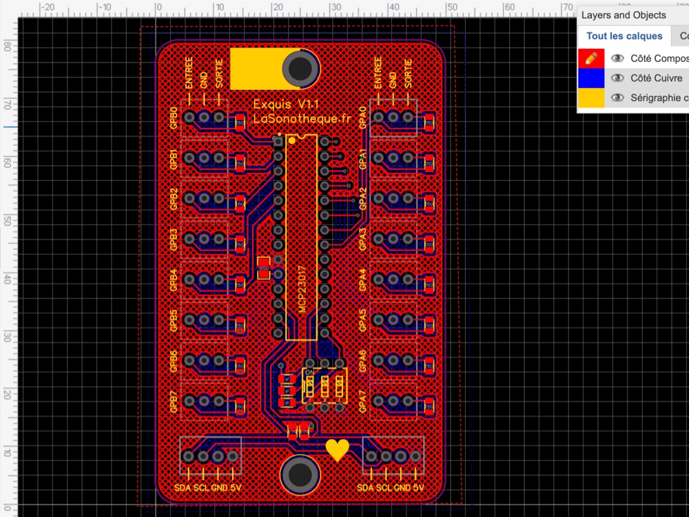 Cadavre exquis sonore pcb easyeda