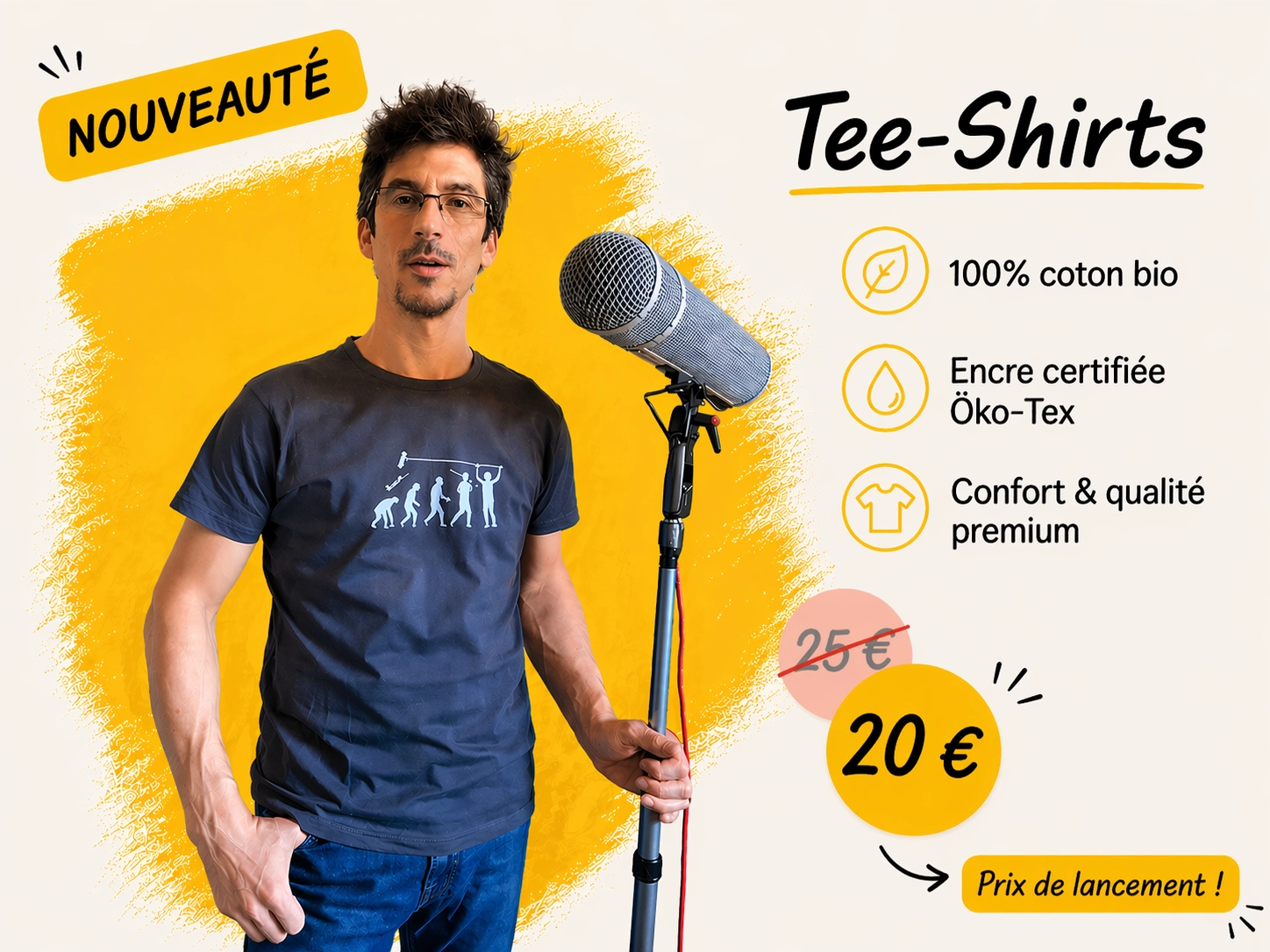 Tee-shirts de perchman EvoluSon