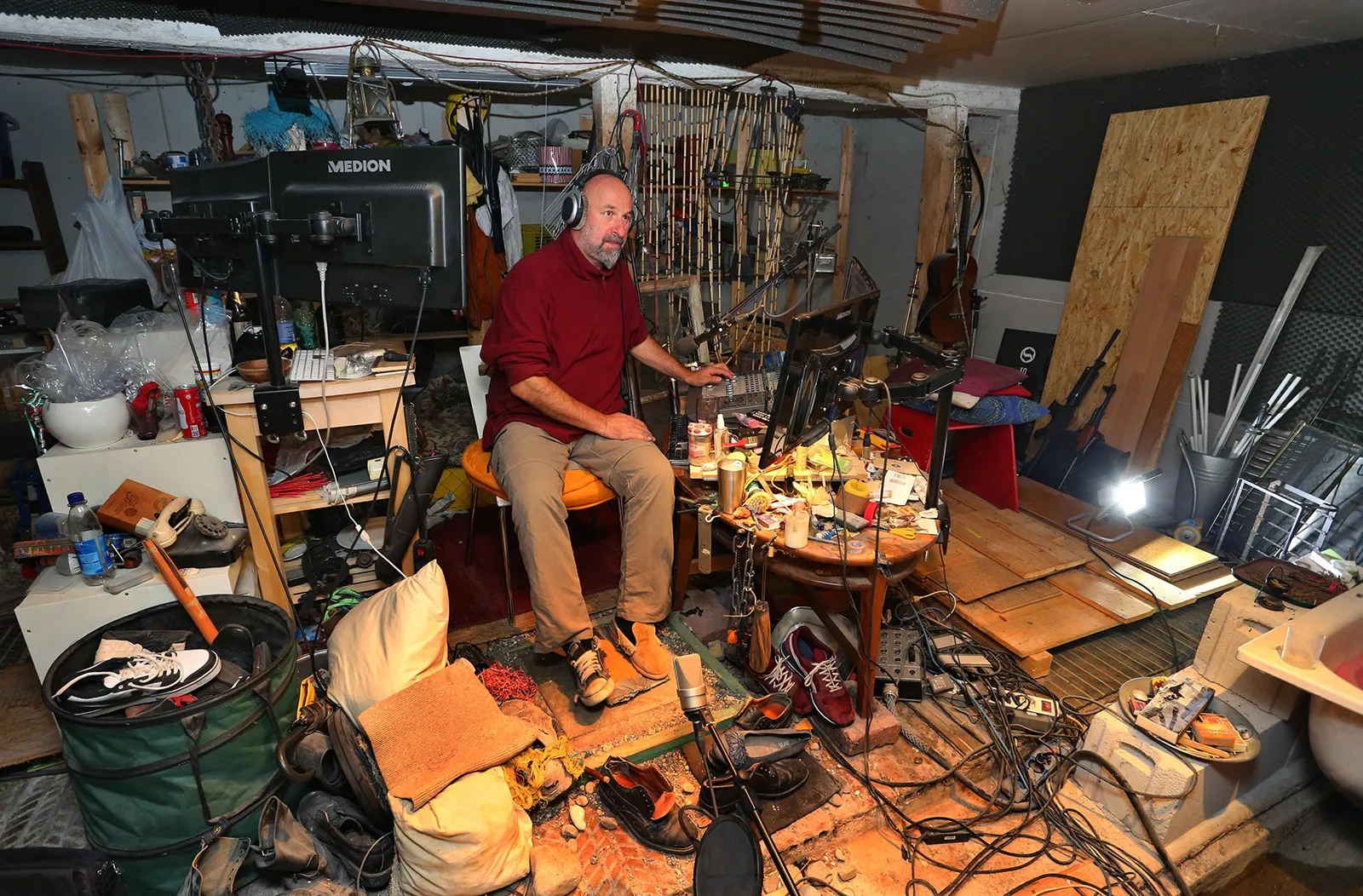 Plusieurs studios d'enregistrement de bruitage